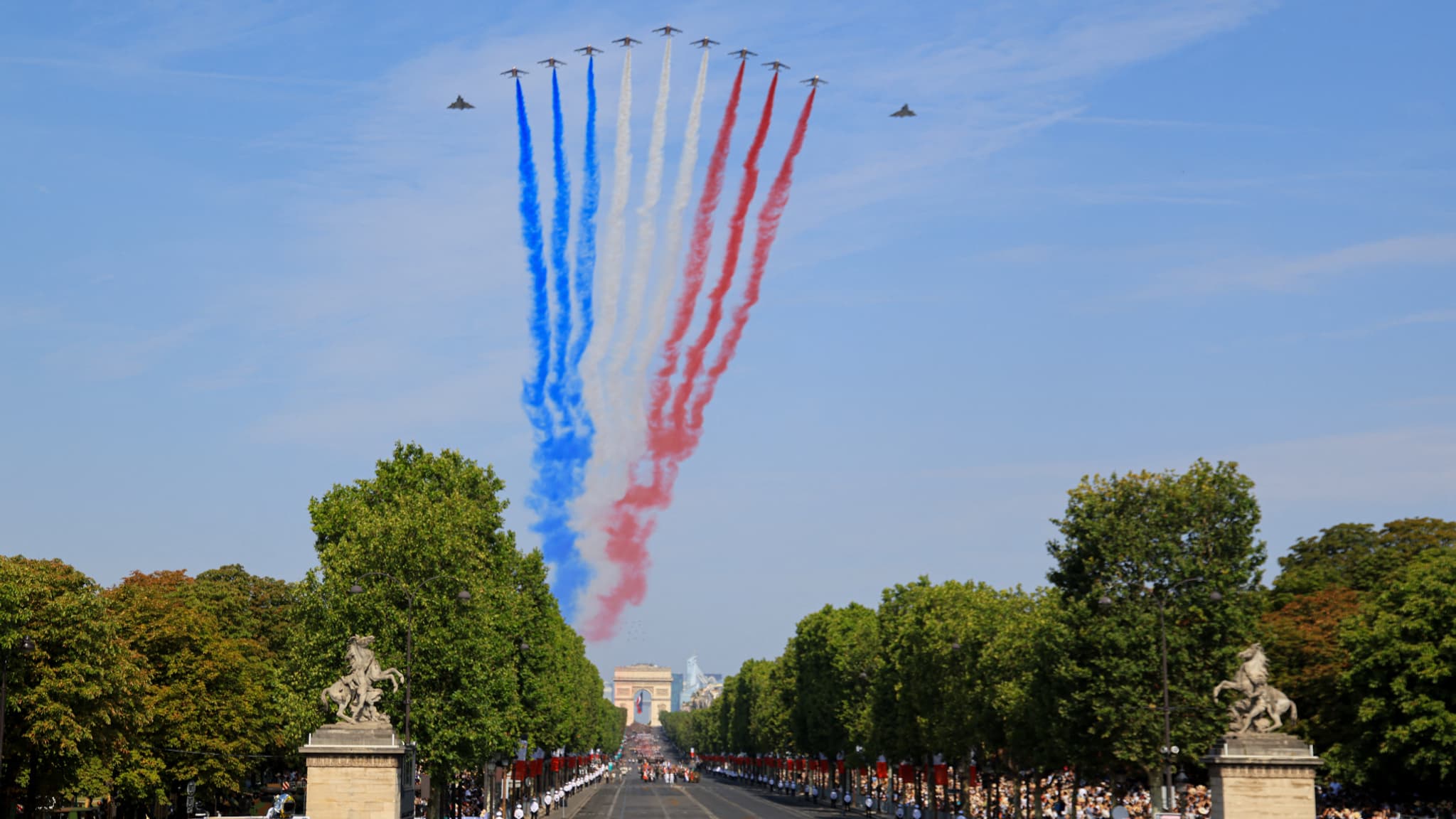 La Patrouille de France, lors du défilé du 14-Juillet 2026.