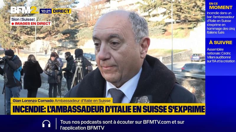 Incendie en Suisse: "En Italie, on se demande comment tout cela a pu arriver", déclare l'ambassadeur d’Italie en Suisse