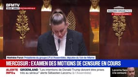 "Personne n'attend rien de vous si ce n'est votre départ", lance Mathilde Panot (LFI) à Sébastien Lecornu