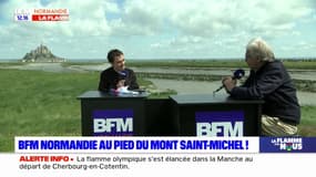 JO 2024: Daniel Mangeas, ancien commentateur sportif, va porter la flamme au Mont-Saint-Michel