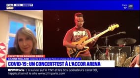 Paris: l'adjointe à la Culture justifie le choix de l'AccorHotels Arena pour le concert-test