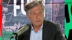 Nicolas de Tavernost, DG de LFP Média lors de son passage dans l'After Foot, le 10 juin 2025