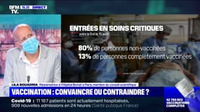 Lila Bouadma: Lorsque les personnes opposées au vaccin sont malades, "elles se rendent compte qu'elles ont été trompées par toutes ces phrases creuses qu'on entend"