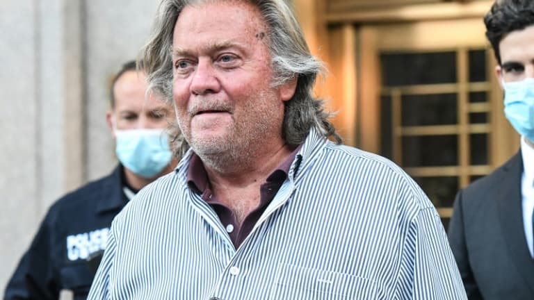 Steve Bannon à New York le 20 août 2020