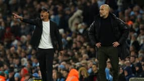 Vincent Kompany et Pep Guardiola