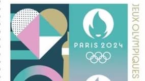 Le timbre officiel des JO 2024