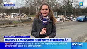 Givors: la montagne de déchets toujours présente
