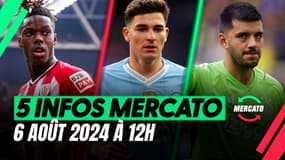 Alvarez, Williams, Rulli... Les 5 infos mercato du 6 août à la mi-journée
