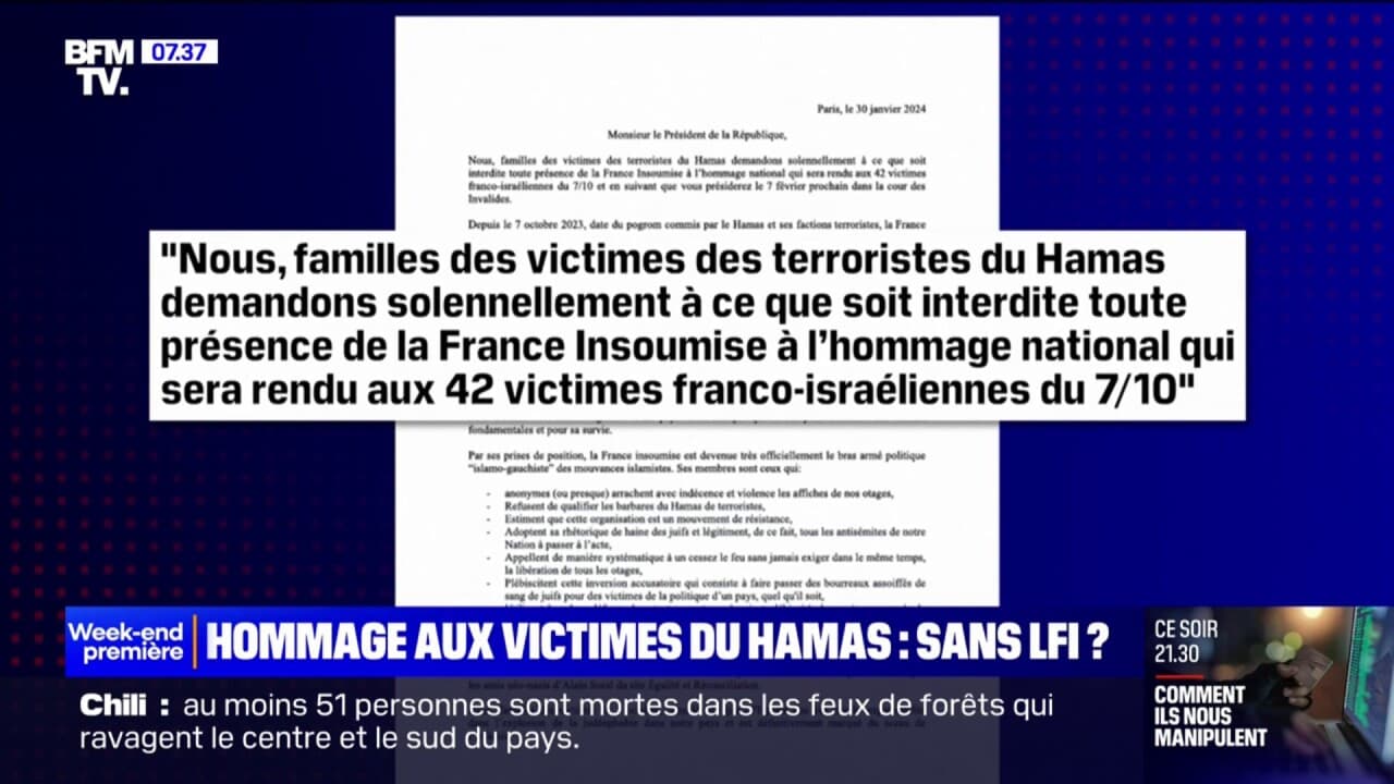 Hommage Aux Victimes Du Hamas: La Présence De La France Insoumise Pose ...