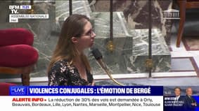 Interpellée à l'Assemblée nationale après avoir présenté une proposition de loi sur les violences conjugales, Aurore Bergé finit en larmes 