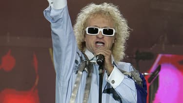 Michel Polnareff sur scène à Paris le 14 juillet 2007