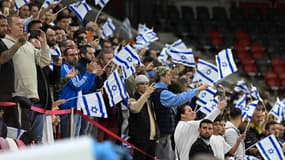Des supporters israéliens lors du match Israël-France (1-4, Ligue des Nations), le 10 octobre 2024