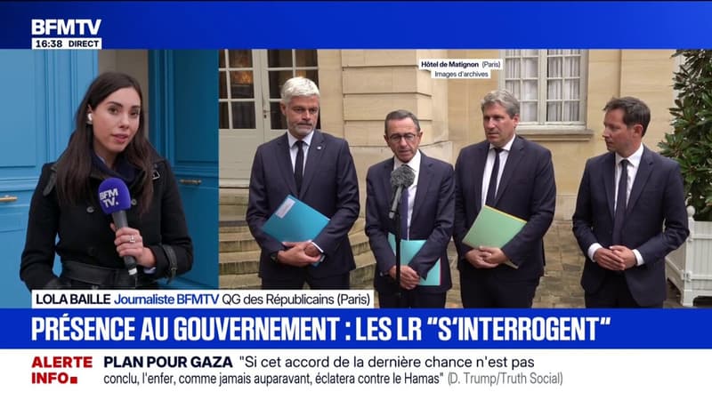 Présence dans le gouvernement de Lecornu: les Républicains 