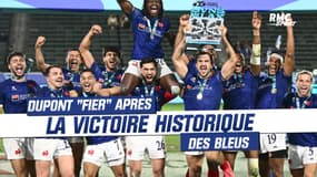 Rugby à 7 : "Il fallait que l'histoire tourne pour nous", Dupont "fier" après la victoire historique des Bleus