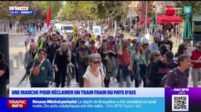 Une marche pour réclamer un tram-train du pays d'Aix