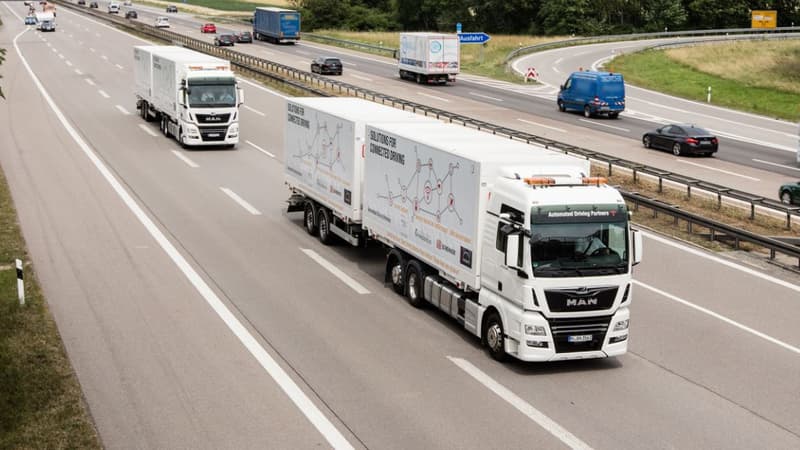 MAN Truck&amp;Bus et DB Schenker coopèrent pour promouvoir conjointement la conduite automatisée de poids lourds sur autoroute.