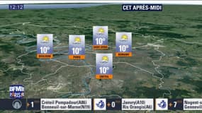 Météo Paris Île-de-France du 10 décembre: Alternance de nuages, d'éclaircies et de petites averses cet après-midi