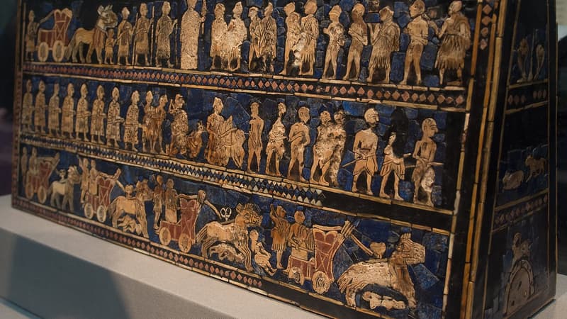 L'étendard d'Ur, au British Museum de Londres, en 2013