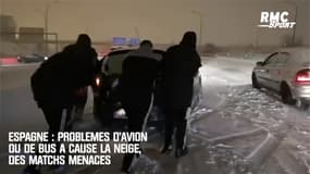Espagne : Problèmes d'avion ou de bus à cause la neige, des matchs menacés