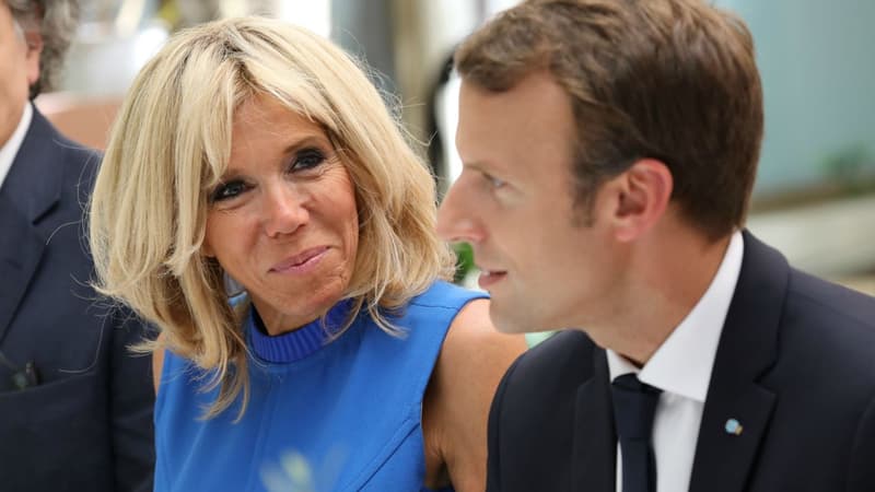 Brigitte et Emmanuel Macron le 8 septembre 2017 à Athènes.