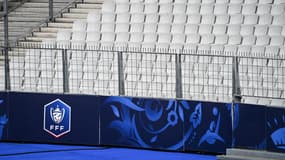 Les grilles installées au Stade de France pour la finale de Coupe de France 2023