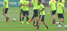 Zlatan maladroit au "jeu de la barre"