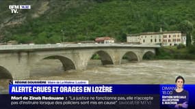 Régine Doussière, maire de La Malène, en Lozère: "On a été surpris par la vitesse à laquelle le Tarn montait ce matin"