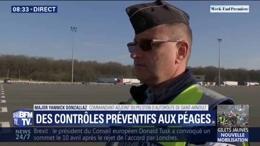 Gilets Jaunes Des Controles Preventifs Menes Aux Peages Autour De Paris