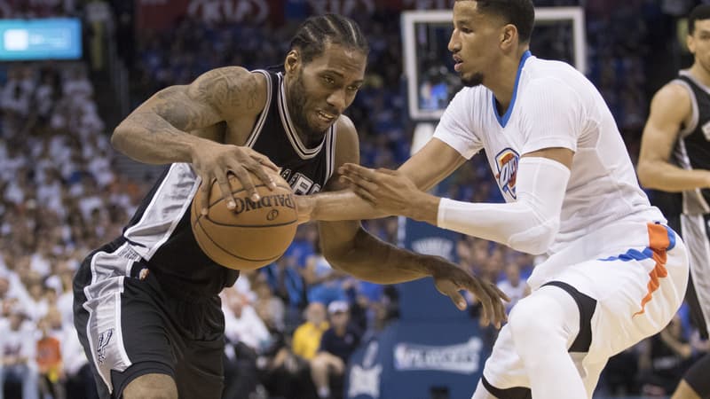 Kawhi Leonard face à Andre Roberson