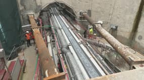 Un tunnel est en cours de construction entre Valenton et Athis-Mons pour transporter les eaux pluviales.