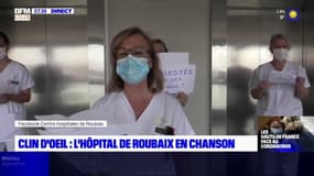 "Au taf masqué, ohé ohé": les soignants de l'hôpital de Roubaix reprennent La Compagnie créole