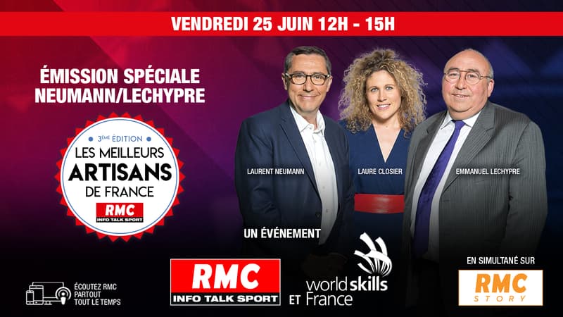 Finale de la 3ème édition du concours des "Meilleurs artisans de France": rendez-vous vendredi 25 juin dans "Neumann/Lechypre"