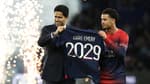 Nasser Al-Khelaïfi annonce la prolongation de Warren Zaïre-Emery au PSG, Parc des Princes, 27 avril 2024