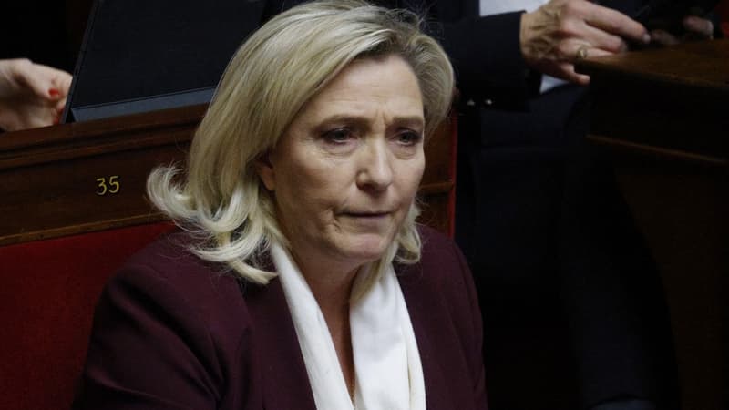 Réforme des retraites: la motion de censure de Marine Le Pen et des députés RN largement rejetée