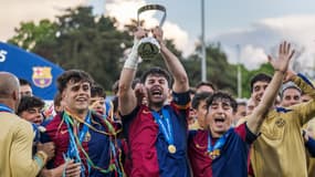 Le FC Barcelone vainqueur de la Youth League, le 28 avril 2025