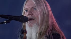 Marko Hietala, bassiste du groupe finlandais de métal symphonique Nightwish, en 2019 à Helsinki.