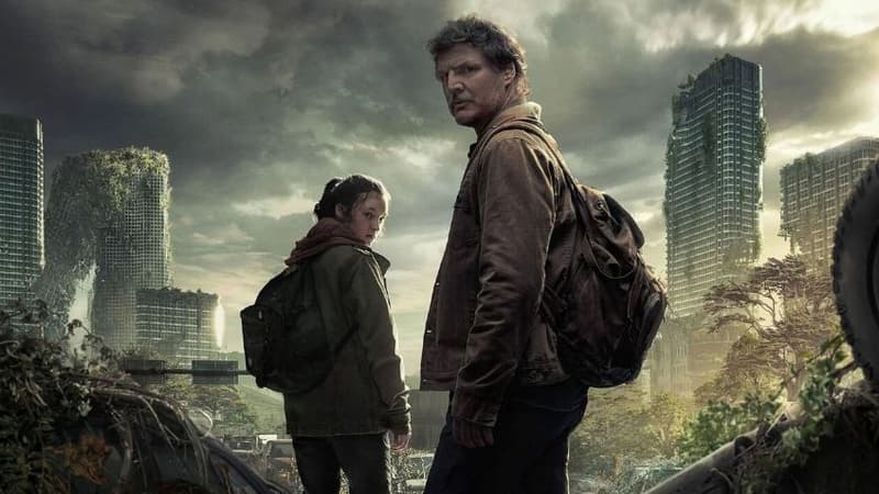 La série inspirée du jeu vidéo "The Last of us", avec Pedro Pascal et Bella Ramsey. 