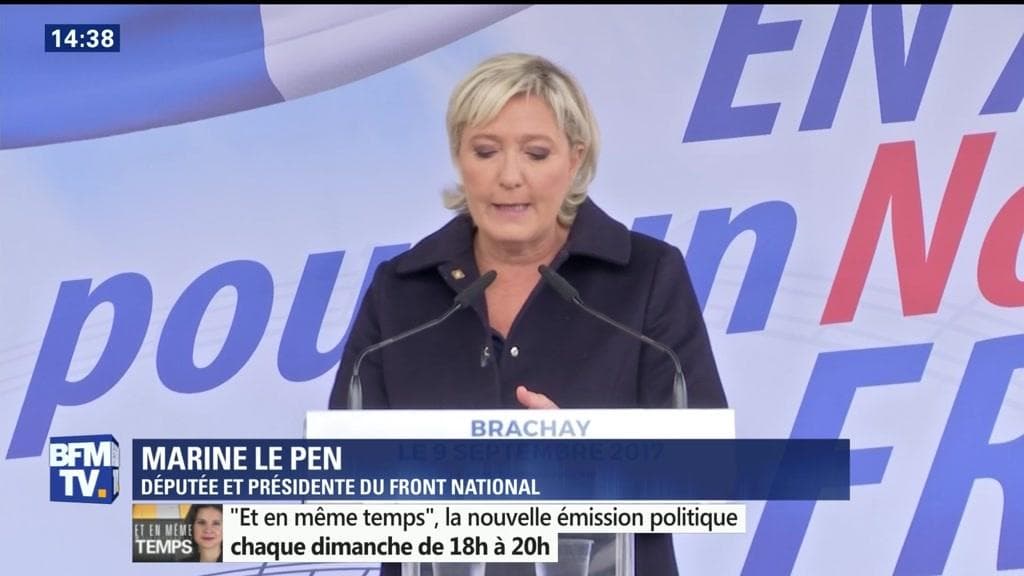 Marine Le Pen Sur Bfmtv Aujourd Hui Discours de rentrée de Marine Le Pen, quel poids pour le FN aujourd'hui
