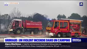 Grimaud: un incendie dans un camping, une trentaine de touristes relogés
