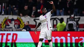 Orel Mangala lors d'OL-Nice, le 16 février 2024.