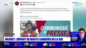 SIG Strasbourg: Nakye Sanders quitte officiellement le club