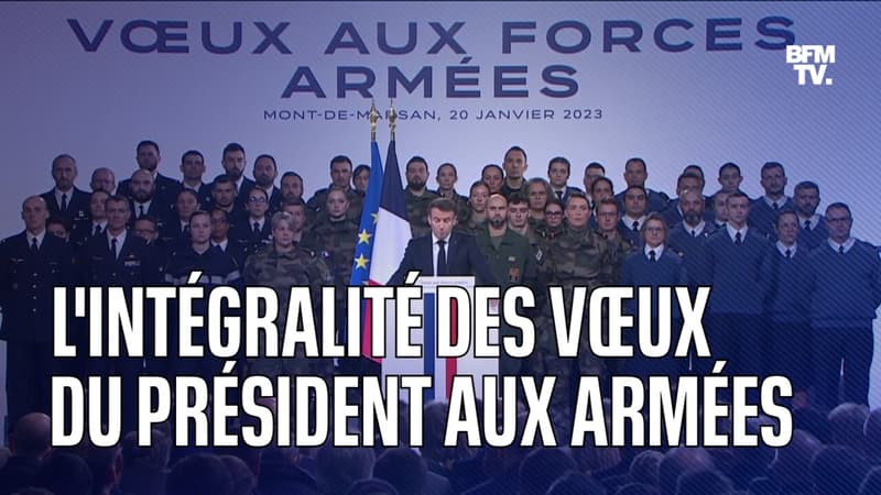 L'intégralité des vSux d'Emmanuel Macron aux Armées