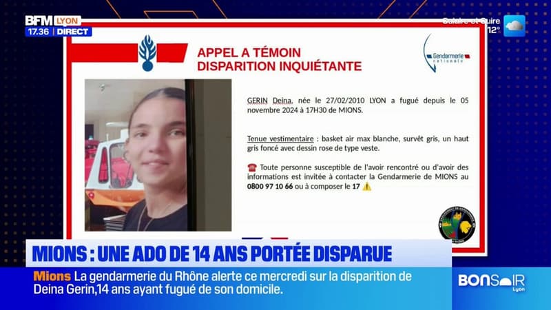 Mions: une adolescente de 14 ans portée disparue