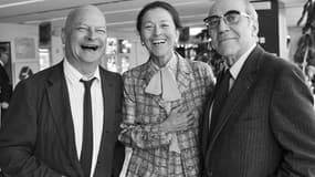 Daniel Boulanger (à gauche), avec Edmonde Charles-Roux et Emmanuel Robles