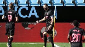 Karim Benzema après son but lors de Celta-Real