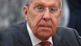 Le ministre russe des Affaires étrangères Sergueï Lavrov lors d'une rencontre avec son homologue du Koweït le 28 octobre 2024