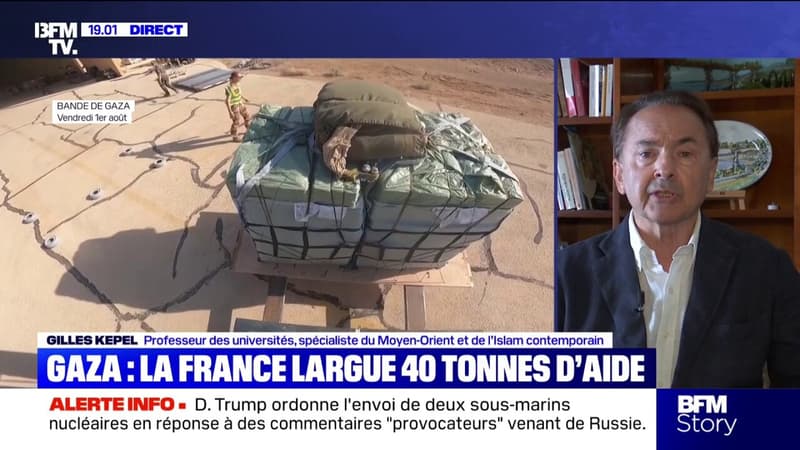 Largage d'aide humanitaire à Gaza: 