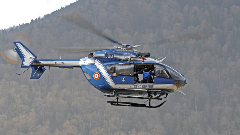 Un hélicoptère de la gendarmerie de haute montagne. (Photo d'illustration)