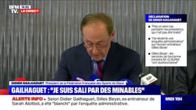 Didier Gailhaguet assure que Gilles Beyer a été blanchi après une enquête concernant deux jeunes filles