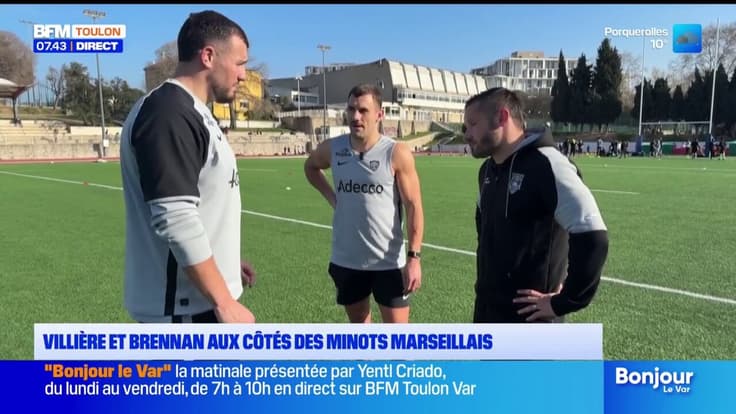 Villière et Brennan aux côtés des minots Marseillais